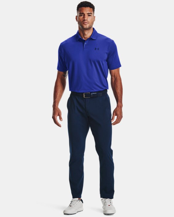 Men's UA Performance Polo Textured, Blue, pdpMainDesktop image number 2